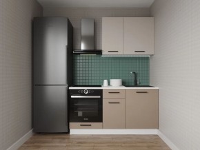 Кухонный гарнитур Каппучино 1600 (Стол. 38мм) в Лесном - lesnoy.ok-mebel.com | фото
