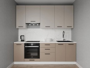 Кухонный гарнитур Каппучино 2400 h950 (Стол. 38мм) в Лесном - lesnoy.ok-mebel.com | фото