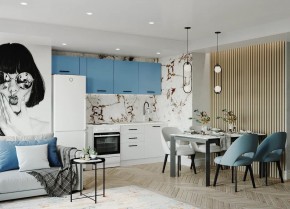 Кухонный гарнитур Капри 2550 (Стол. 26мм) в Лесном - lesnoy.ok-mebel.com | фото