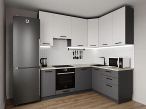 Кухонный гарнитур Меренга 2200*1600 h950 (Стол. 26мм) в Лесном - lesnoy.ok-mebel.com | фото