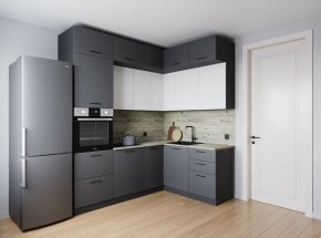Кухонный гарнитур Меренга 2200*1700 (Стол. 38мм) в Лесном - lesnoy.ok-mebel.com | фото