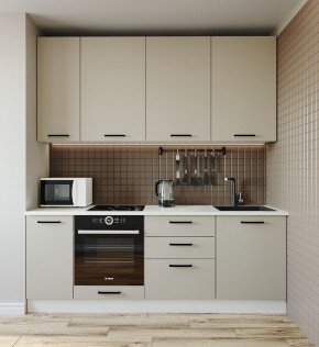 Кухонный гарнитур Шампань 2200 h950 (Стол. 38мм) в Лесном - lesnoy.ok-mebel.com | фото