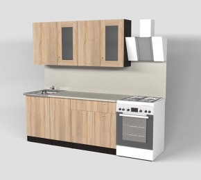 Кухня Симона Демо 1700 (Венга/Дуб Сонома) в Лесном - lesnoy.ok-mebel.com | фото