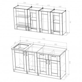 Кухня Симона Демо 1700 (Венга/Дуб Сонома) в Лесном - lesnoy.ok-mebel.com | фото 2