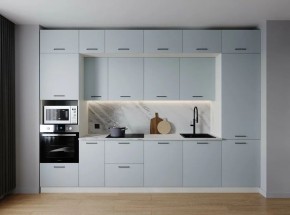Кухонный гарнитур Смоки 3400 (Стол. 38мм) в Лесном - lesnoy.ok-mebel.com | фото