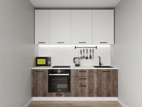 Кухонный гарнитур Старое Дерево 2200 h950 (Стол. 26мм) в Лесном - lesnoy.ok-mebel.com | фото