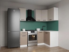 Кухонный гарнитур угловой Каппучино 2000*1200 (Стол. 26мм) в Лесном - lesnoy.ok-mebel.com | фото