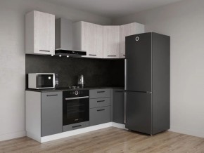 Кухонный гарнитур угловой Санторини 2200*1000 (Стол. 38мм) в Лесном - lesnoy.ok-mebel.com | фото
