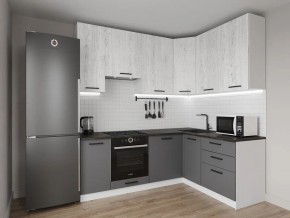 Кухонный гарнитур угловой Санторини 2200*1600 h950 (Стол. 26мм) в Лесном - lesnoy.ok-mebel.com | фото