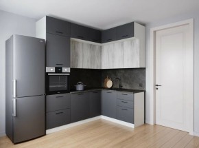 Кухонный гарнитур угловой Санторини 2200*1700 (Стол. 26мм) в Лесном - lesnoy.ok-mebel.com | фото