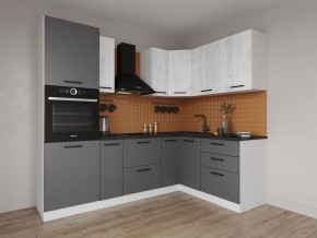 Кухонный гарнитур угловой Санторини 2400*1600 (Стол. 26мм) в Лесном - lesnoy.ok-mebel.com | фото
