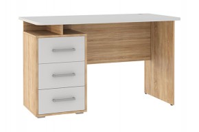 ЛАЙТ 2 Стол компьютерный (1200)  дуб сонома/белый в Лесном - lesnoy.ok-mebel.com | фото