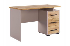 ЛАЙТ 2 Стол компьютерный (1200) кашемир/дуб крафт золотой в Лесном - lesnoy.ok-mebel.com | фото