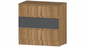 ЛЕНОРА Комод 3 ящика (графит) в Лесном - lesnoy.ok-mebel.com | фото