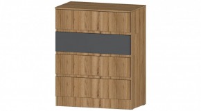 ЛЕНОРА Комод 4 ящика (графит) в Лесном - lesnoy.ok-mebel.com | фото