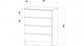 ЛЕНОРА Спальный гарнитур (модульный) графит в Лесном - lesnoy.ok-mebel.com | фото 3