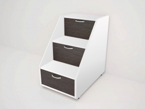 Лесенка для кровати 1600 Радуга (Матрешка) Белый в Лесном - lesnoy.ok-mebel.com | фото