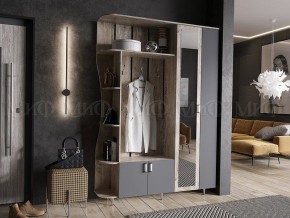 ЛИКА №1 Прихожая ЛДСП (графит/дуб юкон) в Лесном - lesnoy.ok-mebel.com | фото
