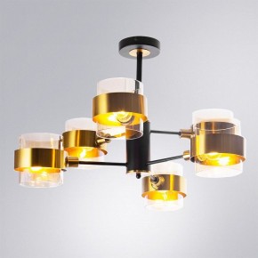 Люстра на штанге Arte Lamp Carlo A8205SP-6BK в Лесном - lesnoy.ok-mebel.com | фото 2