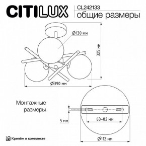Люстра на штанге Citilux Ronny CL242133 в Лесном - lesnoy.ok-mebel.com | фото 7