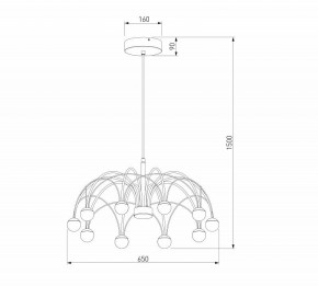 Люстра на штанге Eurosvet Ragno 90030/10 LED золото в Лесном - lesnoy.ok-mebel.com | фото 5