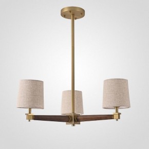 Люстра на штанге Imperiumloft Jorgenson Beige/Dark wood STAVRA01 в Лесном - lesnoy.ok-mebel.com | фото