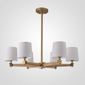 Люстра на штанге Imperiumloft Jorgenson White/Light wood STAVRA01 в Лесном - lesnoy.ok-mebel.com | фото