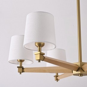 Люстра на штанге Imperiumloft Jorgenson White/Light wood STAVRA01 в Лесном - lesnoy.ok-mebel.com | фото 11