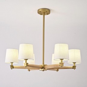 Люстра на штанге Imperiumloft Jorgenson White/Light wood STAVRA01 в Лесном - lesnoy.ok-mebel.com | фото 2