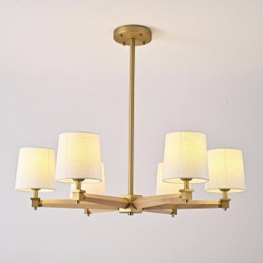 Люстра на штанге Imperiumloft Jorgenson White/Light wood STAVRA01 в Лесном - lesnoy.ok-mebel.com | фото 3