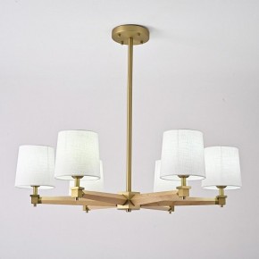 Люстра на штанге Imperiumloft Jorgenson White/Light wood STAVRA01 в Лесном - lesnoy.ok-mebel.com | фото 4