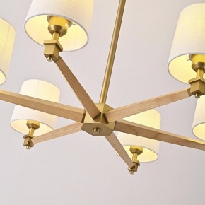 Люстра на штанге Imperiumloft Jorgenson White/Light wood STAVRA01 в Лесном - lesnoy.ok-mebel.com | фото 7