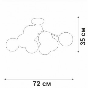 Люстра на штанге Vitaluce V3772 V3772-8/8PL в Лесном - lesnoy.ok-mebel.com | фото 4