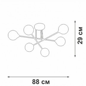Люстра на штанге Vitaluce V3931 V3931-8/6PL в Лесном - lesnoy.ok-mebel.com | фото 4