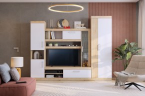 МАКСИ К1 Стенка для гостиной дуб сонома/белое дерево в Лесном - lesnoy.ok-mebel.com | фото 5