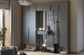 МЕБЕЛЬСОН К32 Прихожая (графит) в Лесном - lesnoy.ok-mebel.com | фото