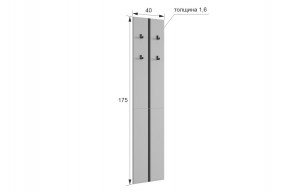 МЕРСИ Прихожая (модульная) графит в Лесном - lesnoy.ok-mebel.com | фото 2