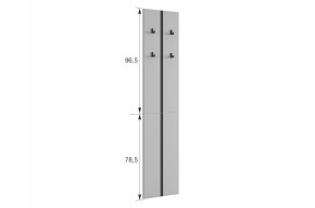 МЕРСИ Прихожая (модульная) графит в Лесном - lesnoy.ok-mebel.com | фото 3