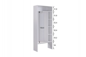 МЕРСИ Прихожая (модульная) графит в Лесном - lesnoy.ok-mebel.com | фото 5