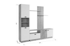 МОДИ К1 Гостиная (белое дерево) в Лесном - lesnoy.ok-mebel.com | фото 2