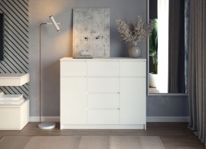 МОРИ МК 1200.4 Комод (белый) в Лесном - lesnoy.ok-mebel.com | фото 3