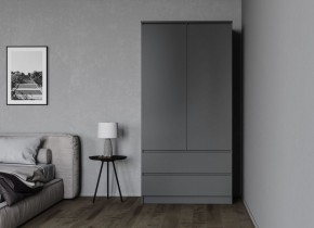 МОРИ МШ 900.1 Шкаф (графит) в Лесном - lesnoy.ok-mebel.com | фото 2