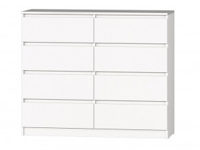 МС "Хилтон" Комод №3 1200 (8 ящ.) белый текстурный в Лесном - lesnoy.ok-mebel.com | фото 2