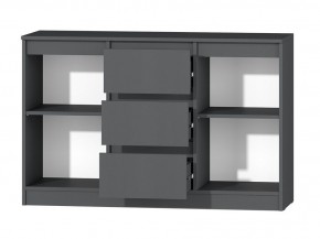 МС "Хилтон" Комод №4 1200 (графит) в Лесном - lesnoy.ok-mebel.com | фото 3