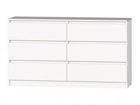 МС "Хилтон" Комод №5 1400 (6 ящ.) белый текстурный в Лесном - lesnoy.ok-mebel.com | фото 2