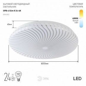 Накладной светильник Эра Slim SPB-6 Slim 8 24-4K в Лесном - lesnoy.ok-mebel.com | фото 2