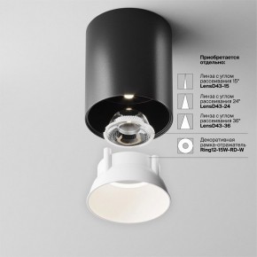 Накладной светильник Maytoni Alfa LED C064CL-12W4K-RD-B в Лесном - lesnoy.ok-mebel.com | фото 4