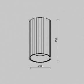 Накладной светильник Maytoni Calipso C106CL-01-GU10-B в Лесном - lesnoy.ok-mebel.com | фото 6