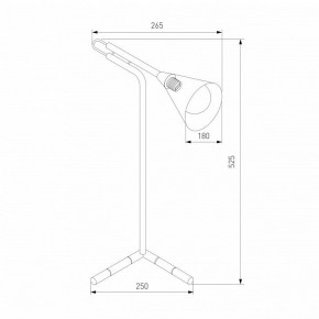 Настольная лампа декоративная Eurosvet Enigma 01186/1 черный в Лесном - lesnoy.ok-mebel.com | фото 3