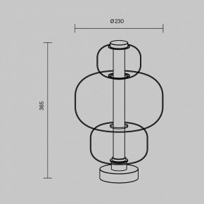 Настольная лампа декоративная Maytoni Atmos MOD364TL-L15W3K в Лесном - lesnoy.ok-mebel.com | фото 5